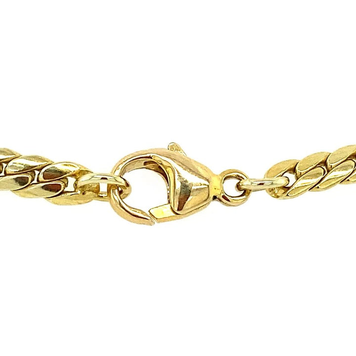 14 Karaat Geelgouden Gewalst Collier 42 cm – 3 mm