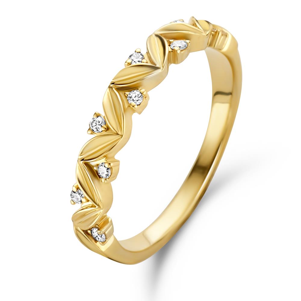 Ring geelgoud briljant 0.08 crt. RG117141