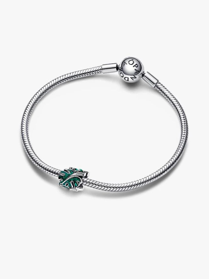 Green Monstera Leaves Charm 793332C01