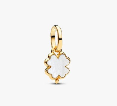 Pandora Wit Klavertjevier Hangende Bedel 764564C01