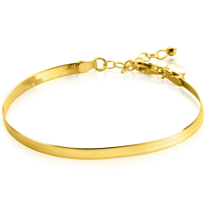 ZINZI Gold Plated Zilveren Slangenarmband 3,5 mm – ZIA2292G