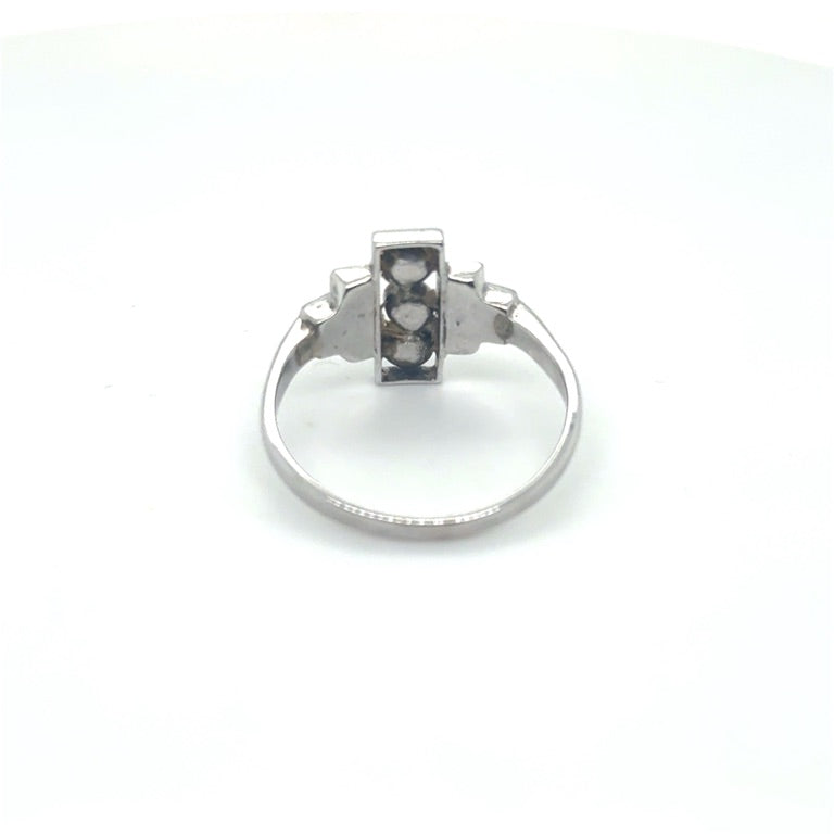 14 kt Art Deco Ring met Diamant