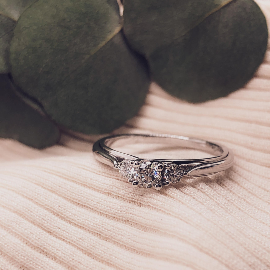 Ring witgoud briljant 0.31 crt RG216900