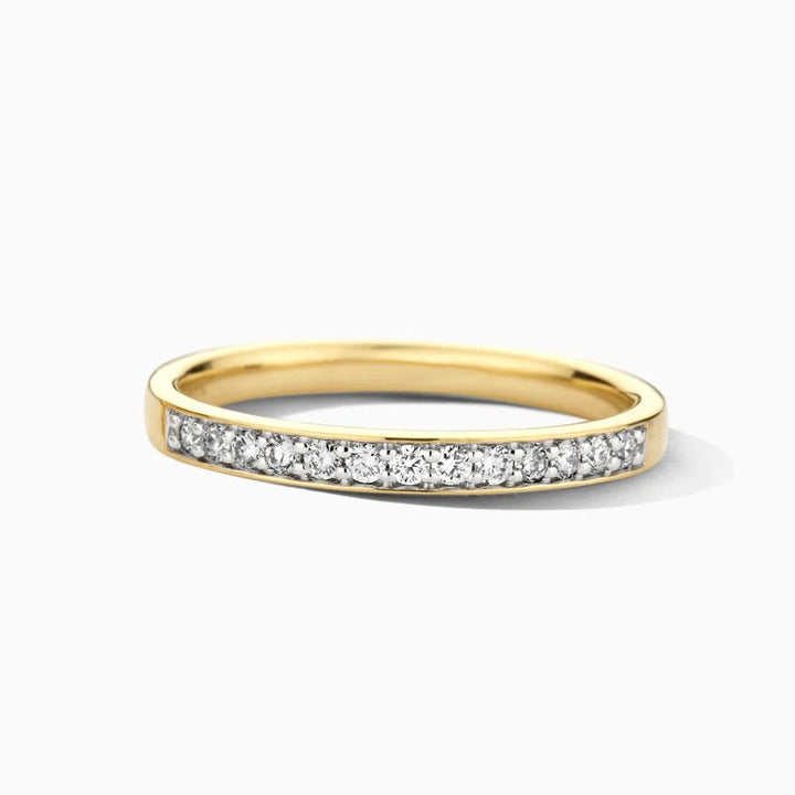 14 Karaat Geelgouden Ring met Lab Grown Diamanten 0.22 ct