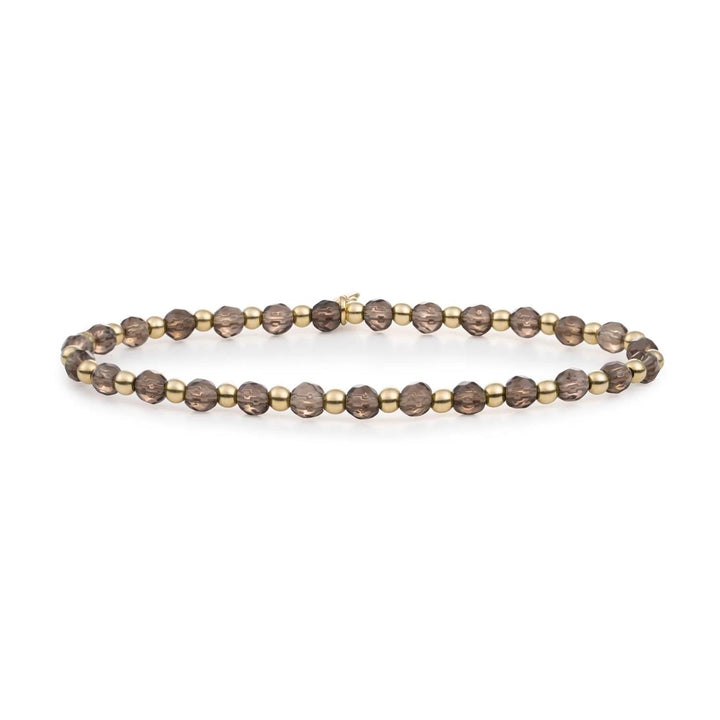 Sparkling Jewels Saturn Armband Smoky Quartz – SBG-GEM23-3MM-MIX