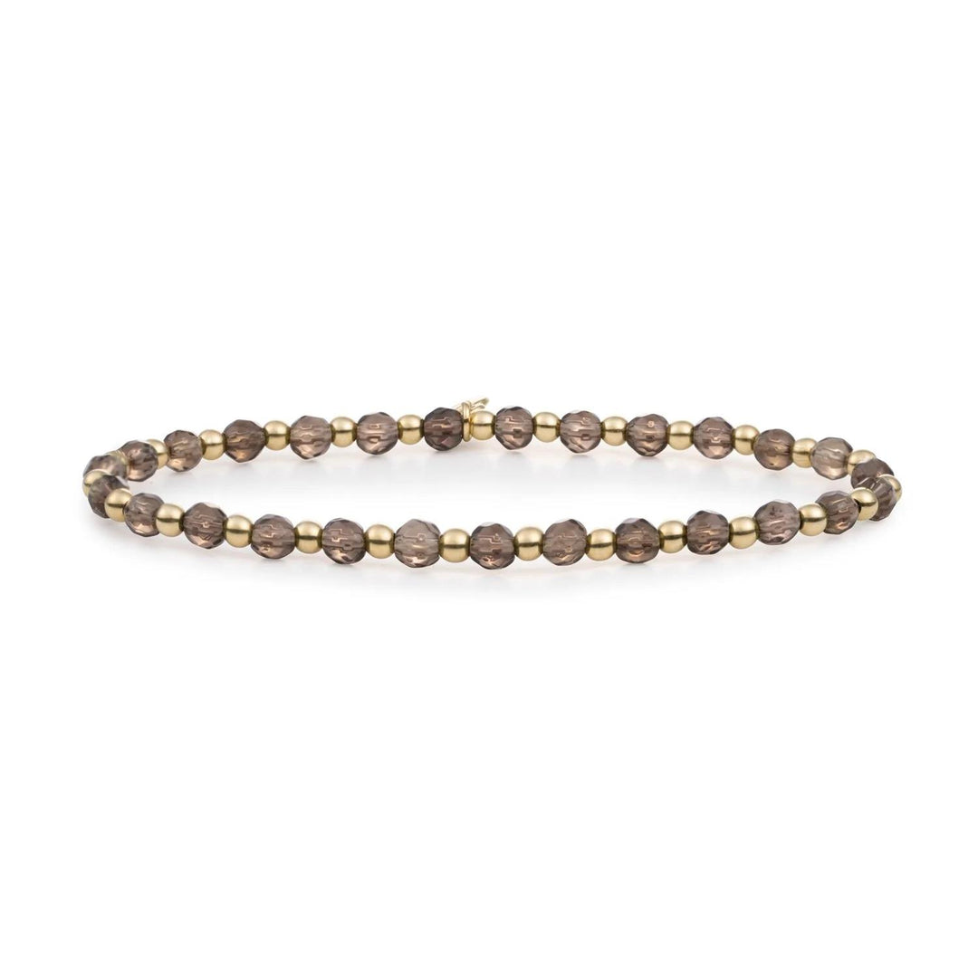 Sparkling Jewels Saturn Armband Smoky Quartz – SBG-GEM23-3MM-MIX