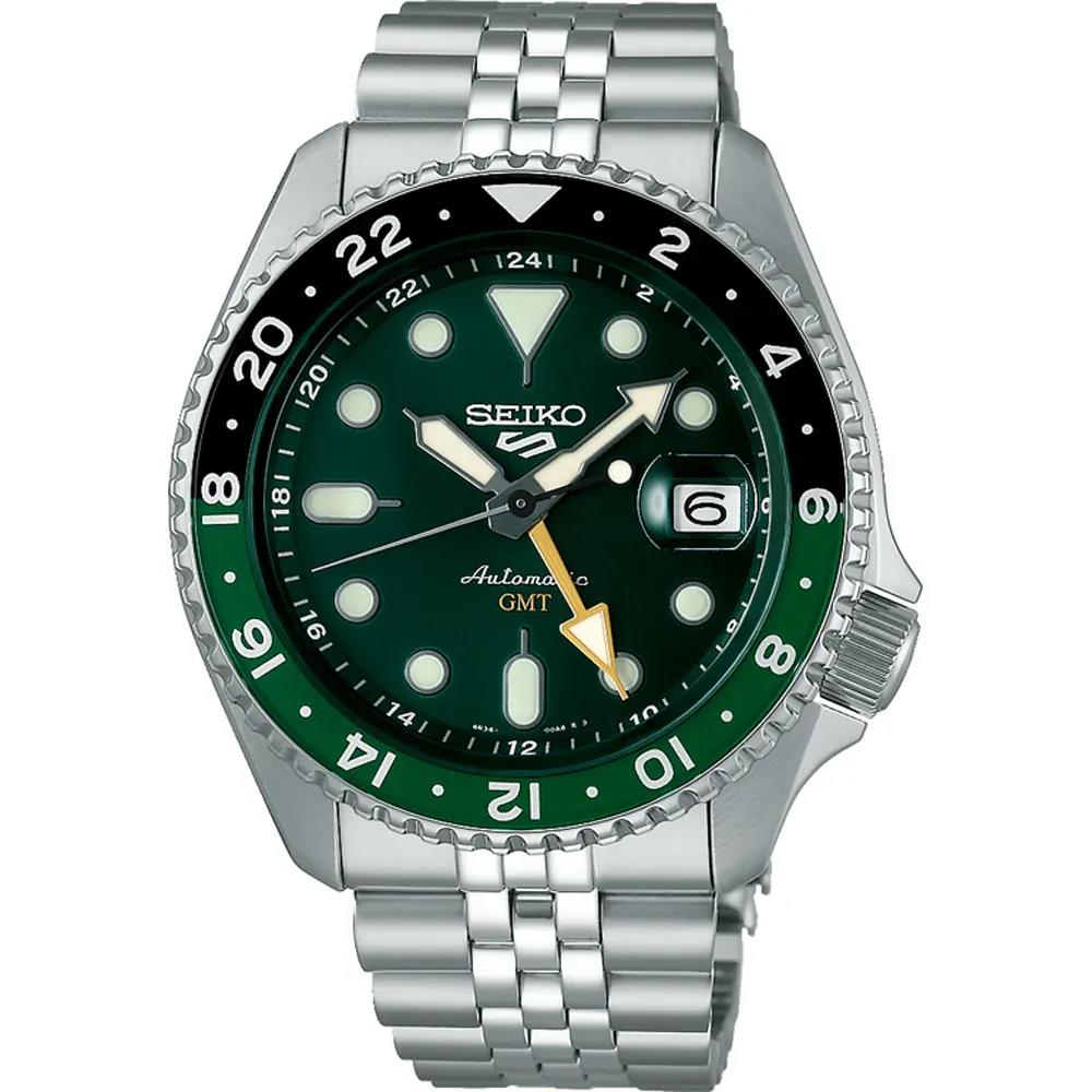 Seiko 5 Sports GMT SSK035K1 automatisch herenhorloge groen