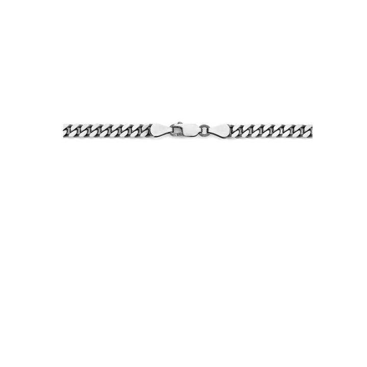 Geoxideerd Zilveren Gourmette Collier – 925 Sterling Zilver 50 cm x 4,6 mm