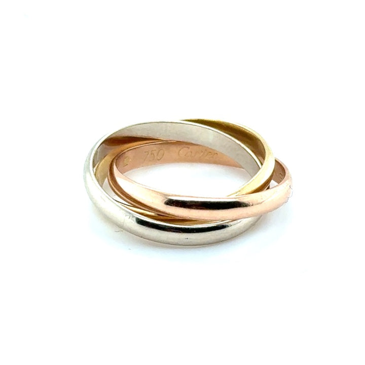 Occasion Cartier Trinity Ring Small – 18 Karaat Driekleurig Goud – Maat 53