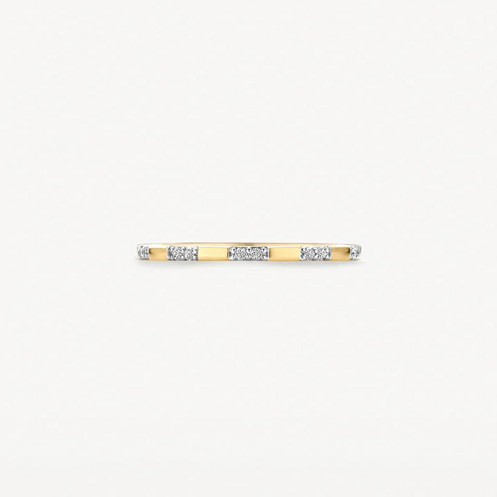 14k Geelgoud ring 1260YZI met Zirkonia