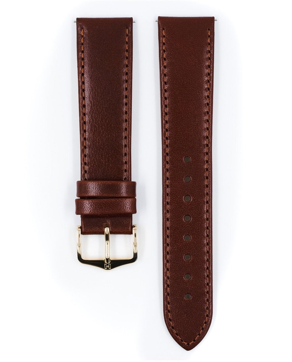 HIRSCH OSIRIS L MID BROWN SHINY CALF 18/16MM