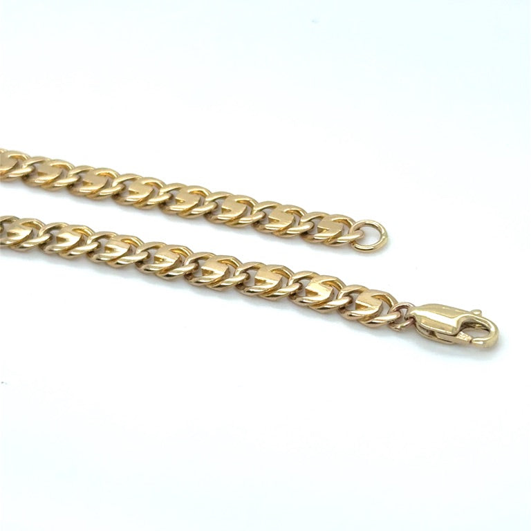14 kt Geelgouden Armband Fantasie Schakel 19 cm – Huyscollectie