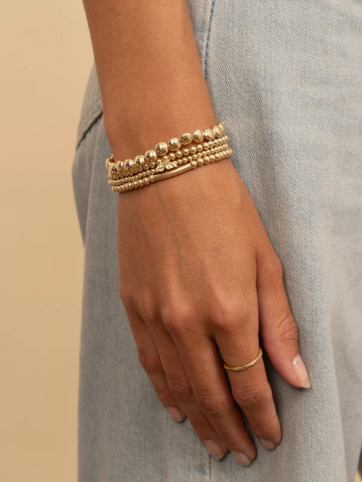 Sparkling Jewels Butterfly Armband Gold Plated – SB-G-3MM-BF