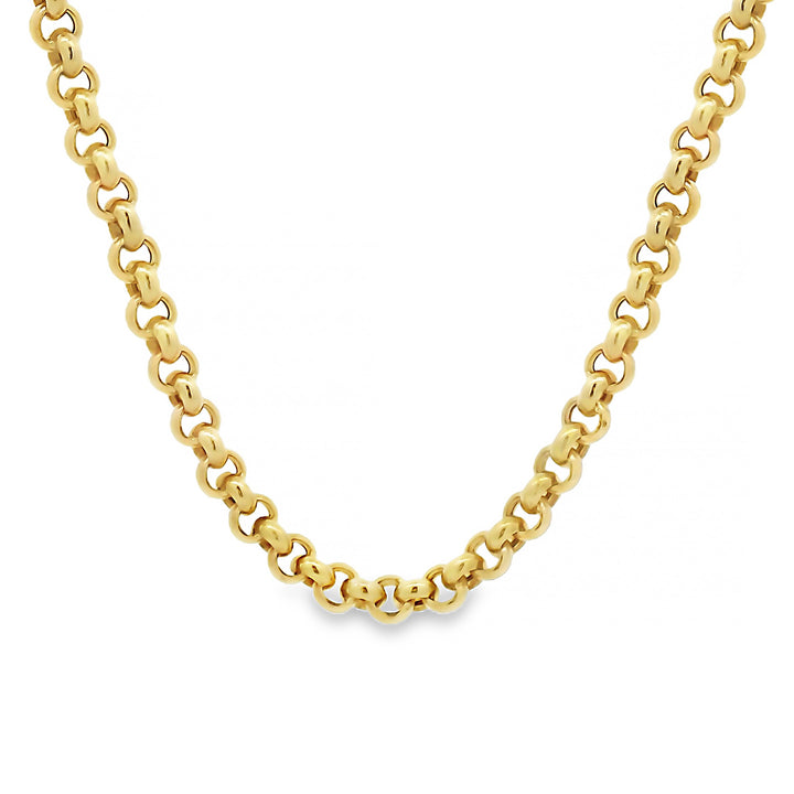 14 karaat gouden jasseron collier 3,5 mm – 50 cm