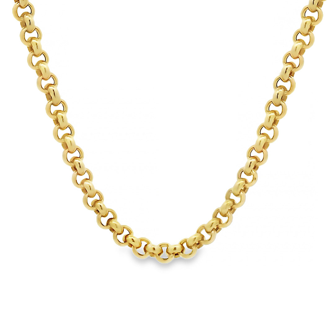 14 karaat gouden jasseron collier 3,5 mm – 50 cm