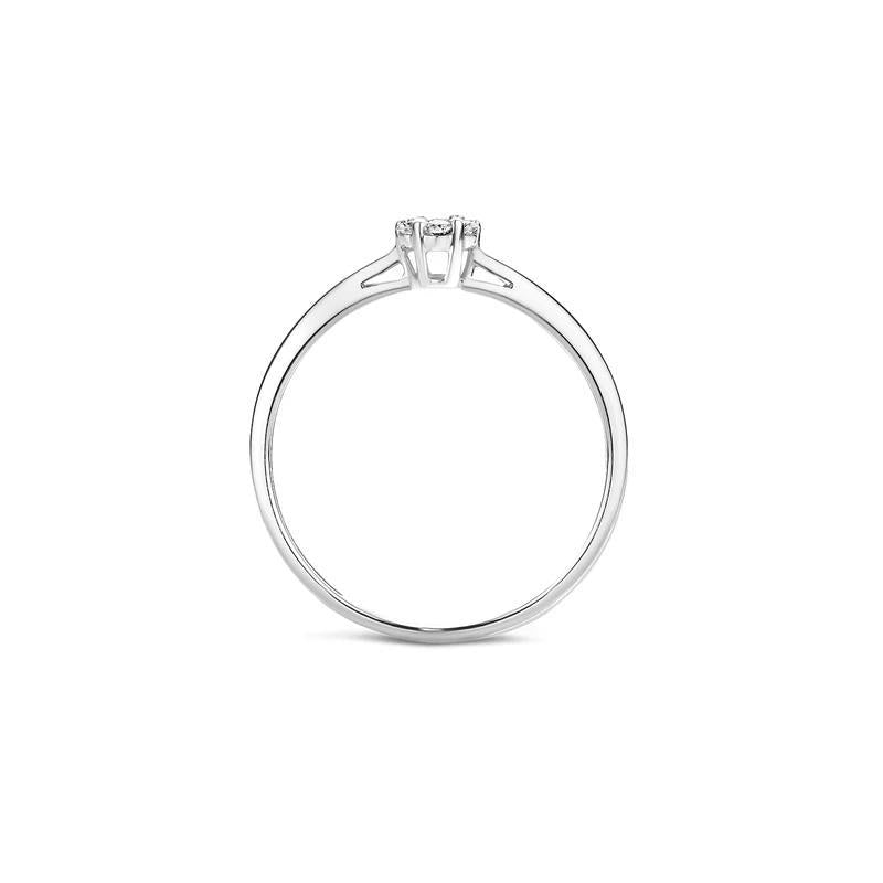 Ring 1610WDI - 14k Wit goud met Diamant