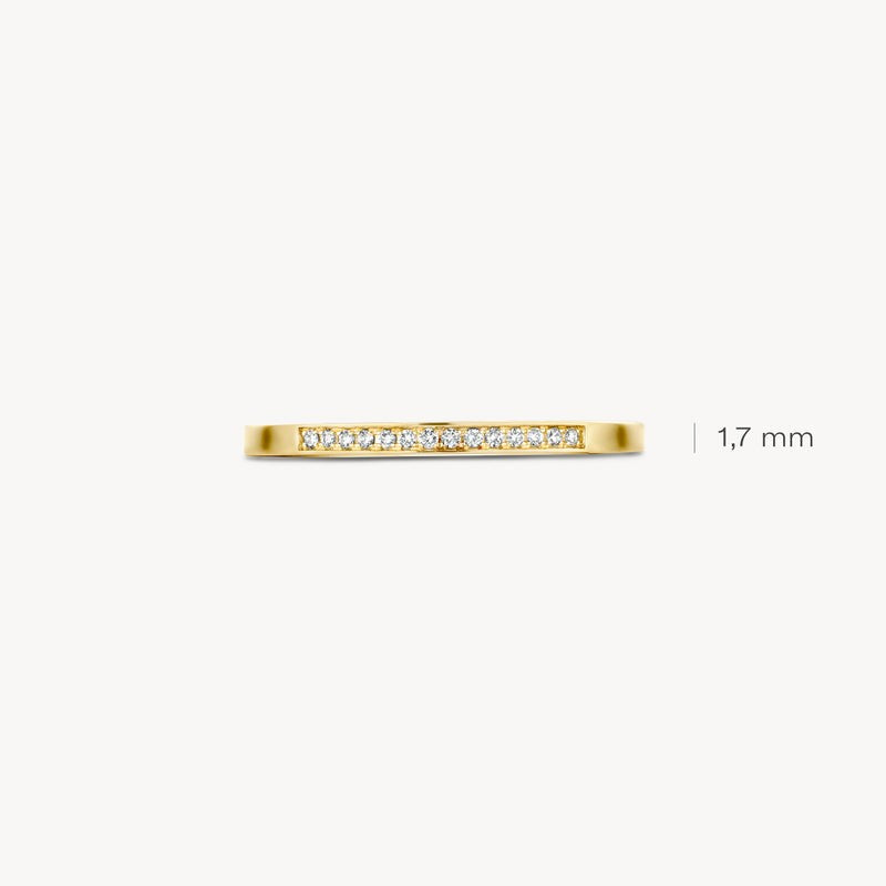 Blush bicolor ring van 14 karaat goud met diamant 1630BDI