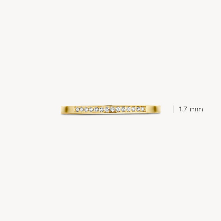 Blush bicolor ring van 14 karaat goud met diamant 1630BDI