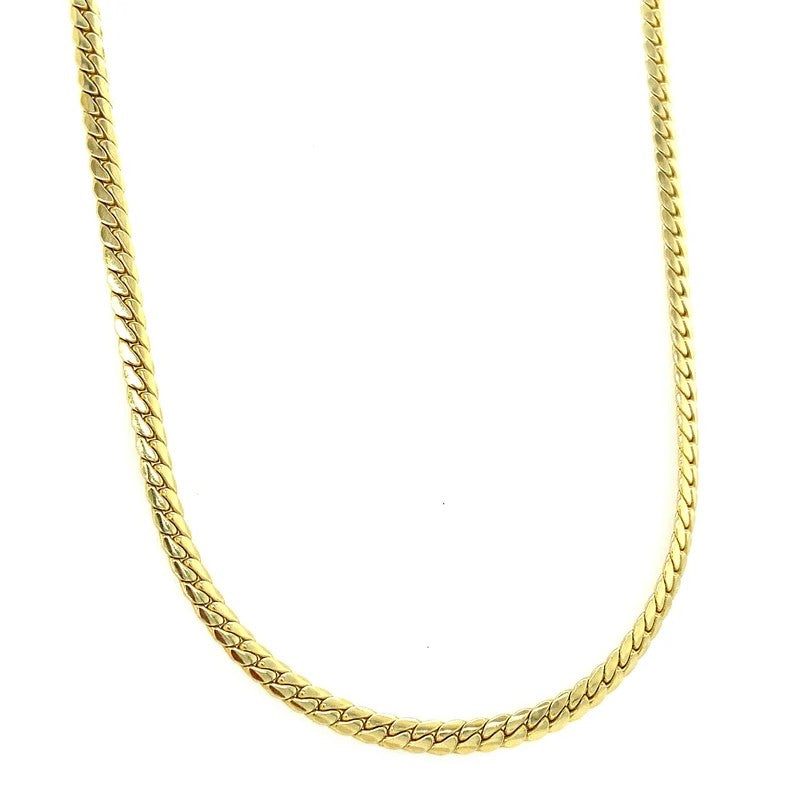 14 Karaat Geelgouden Gewalst Collier 42 cm – 3 mm