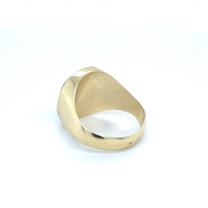 14 kt Geelgouden Zegelring 13 x 15 mm – Occasion