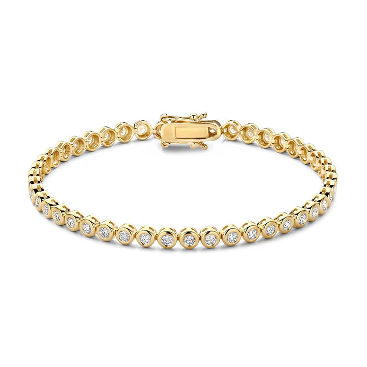 Lab diamonds armband LG2008Y/17 - 14k Geelgoud