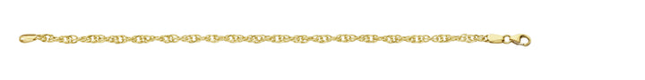 Fjory Massief Gouden Singapore Armband 3 mm 40-SIN0319 3 mm 19 cm