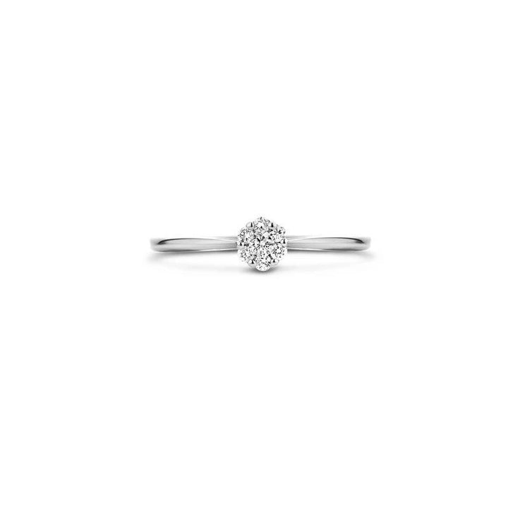 Ring 1610WDI - 14k Wit goud met Diamant