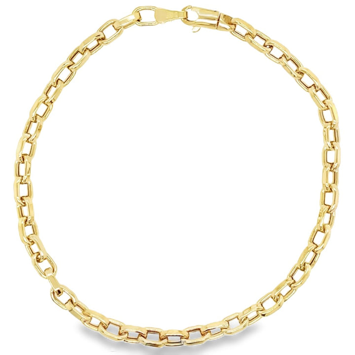 14 kt bicolor armband ankerschake lGA055WRSM