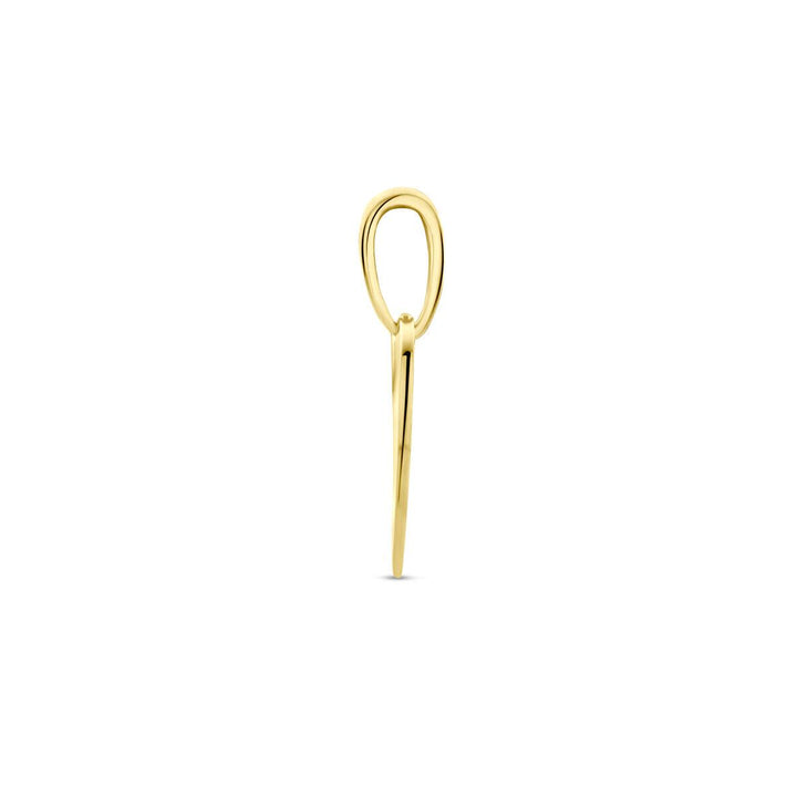 14 Karaat Geelgouden Hart Hanger – 10 mm