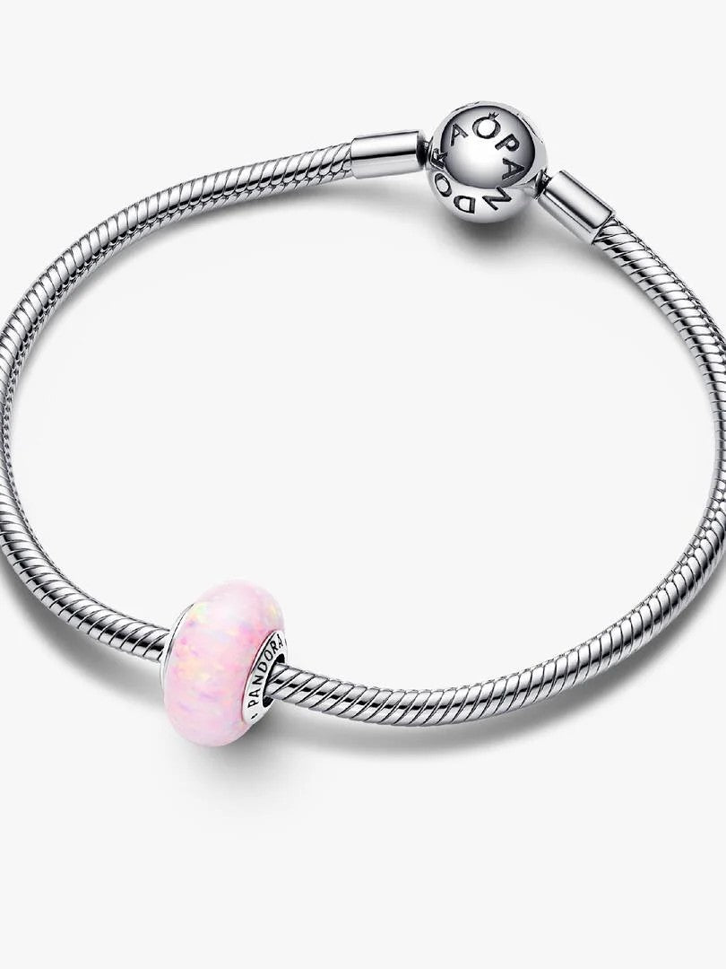 Pandora Bedel Silver Opaalroze Charm 791691C03