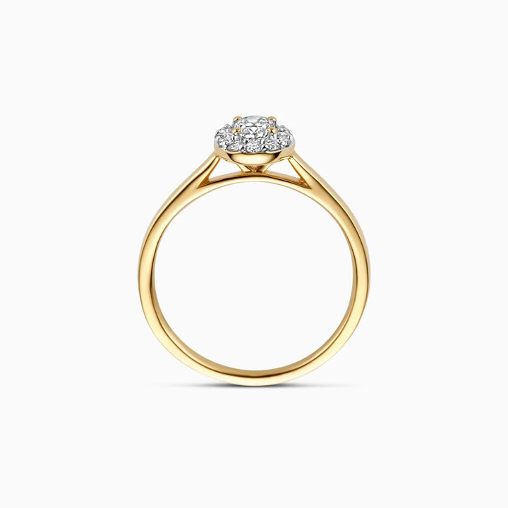 14k Blush Lab diamonds ring LG1016Y-50