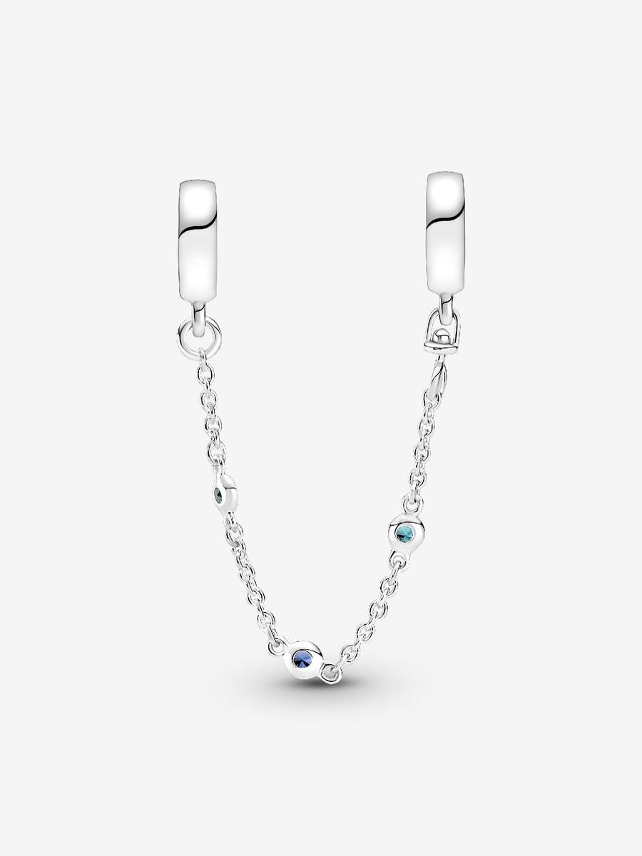 Triple Blue Stone Safety Chain 791688C01