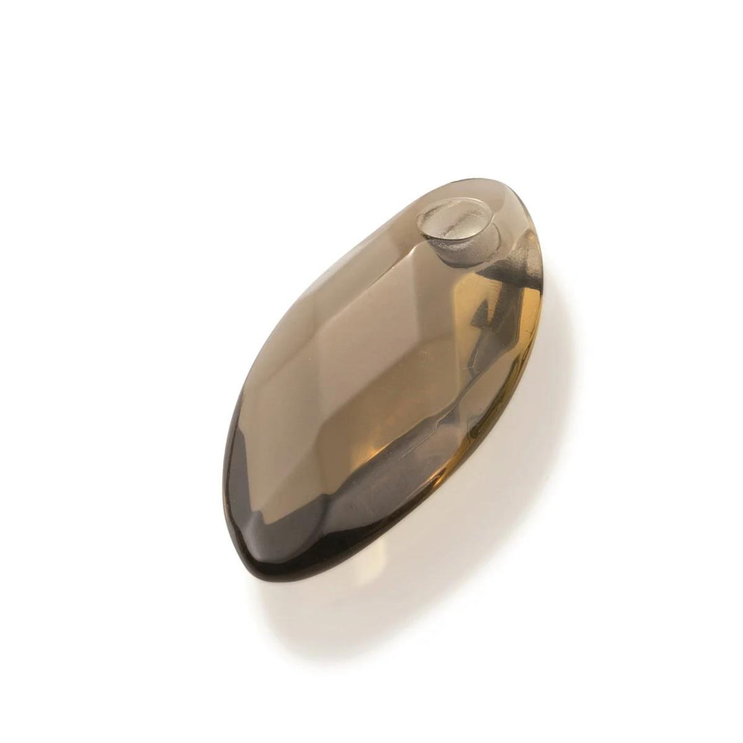 Pendant Gemstone | Leaf Smoky Quartz - 28mm PENGEM23-FCT-S