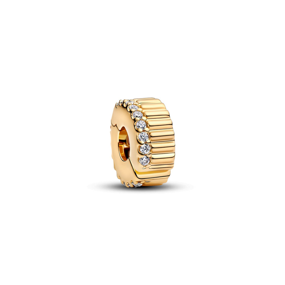 Pandora Clipbedel geribbeld 764078C01