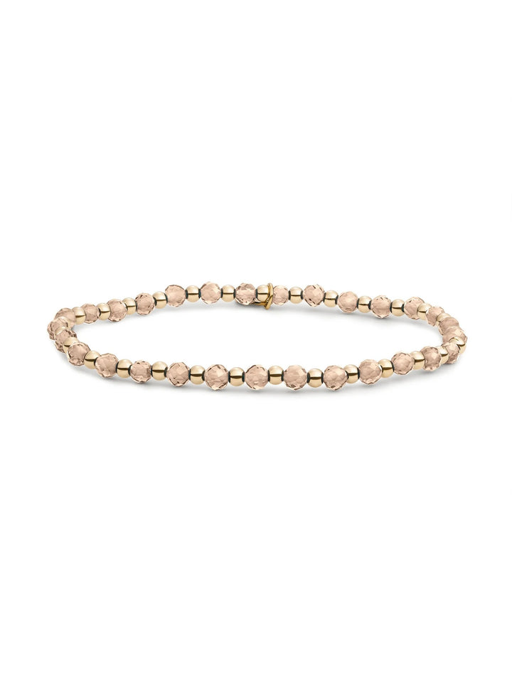 Sparkling Jewels Interstellar Armband Light Citrine Quartz Gold Plated – SBG-GEM65-3MM-MIX