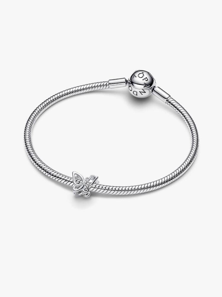 Pandora Opengewerkte Vlinder Bedel Sterling Zilver met Zirkonia 794369C01