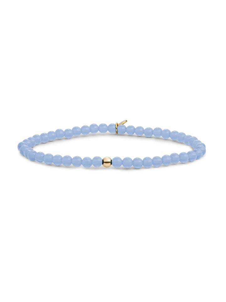 Sparkling Jewels Saturn Armband Small Milky Blue Jade Gold Plated – SBG-GEM68-ADD-4MM