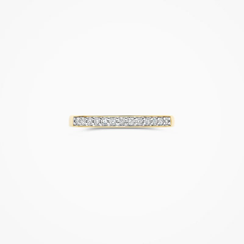14 Karaat Geelgouden Ring met Lab Grown Diamanten 0.22 ct