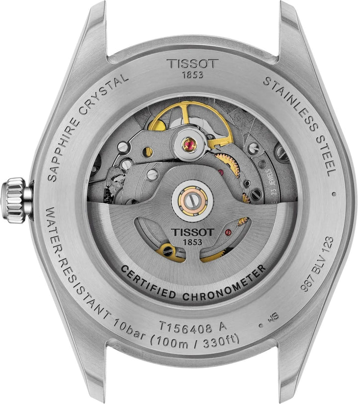 Tissot Ballade Powermatic 80 COSC 39mm Blauw – Automatisch Herenhorloge T1564081104300