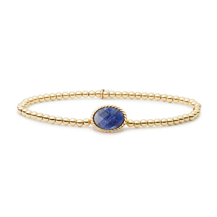 Bracelet | Gold - Sodalite Twist SB-G-3MM-TG20