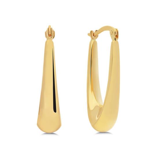 14 Karaat Gouden Oorringen Ovaal – Tijdloze Elegantie 11 mm