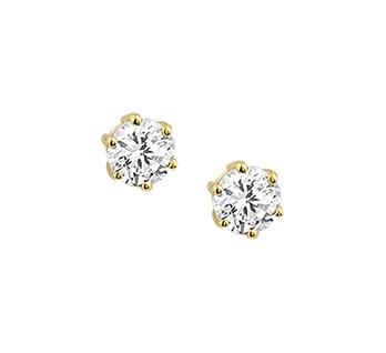 14 kt 6 pootschaton met zirkonia
