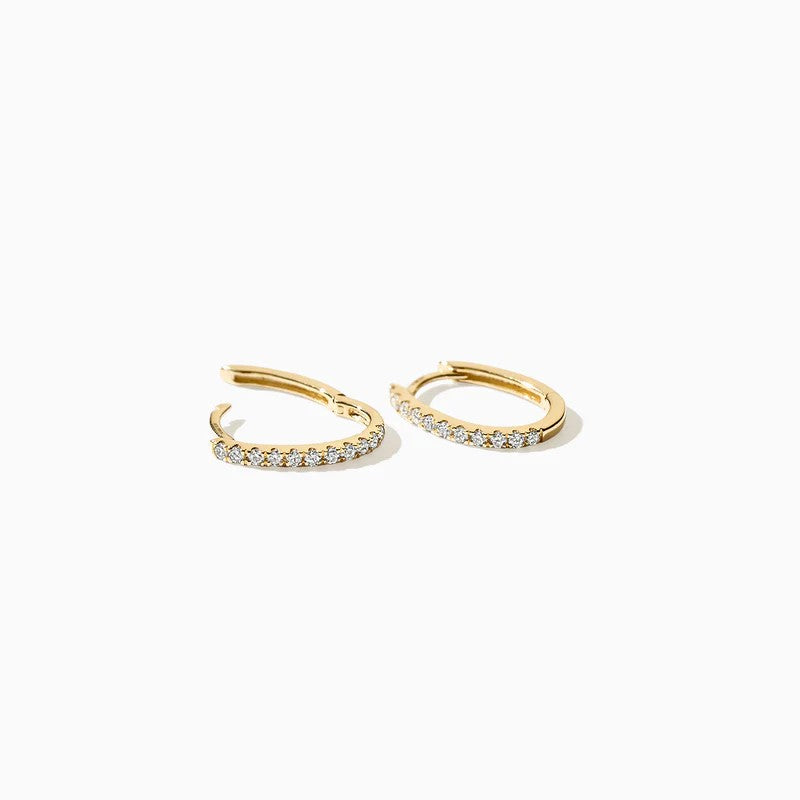 14 kt Lab diamonds oorringen LG7007Y