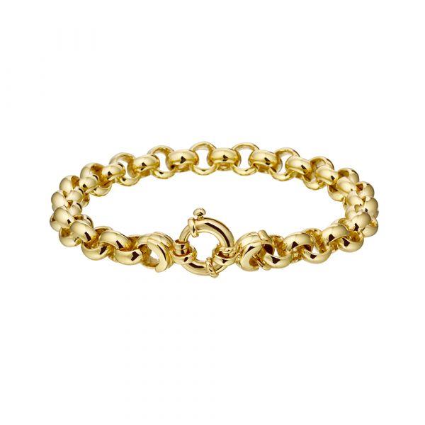 14 kt geelgouden jasseron collier 50 cm