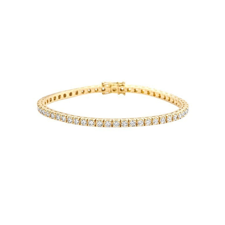 18 karaat geelgouden tennisarmband met 5.46 ct diamant