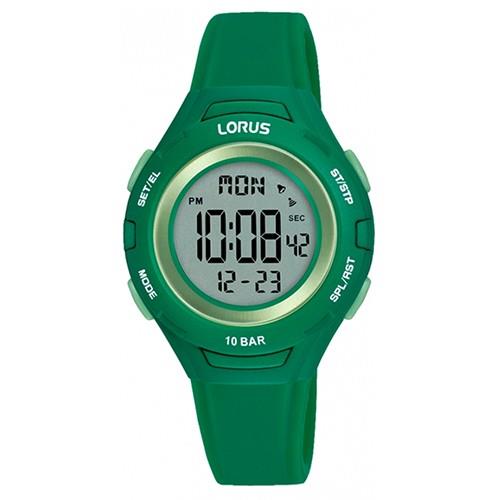 Lorus kids digitaal horloge groen R2391PX9