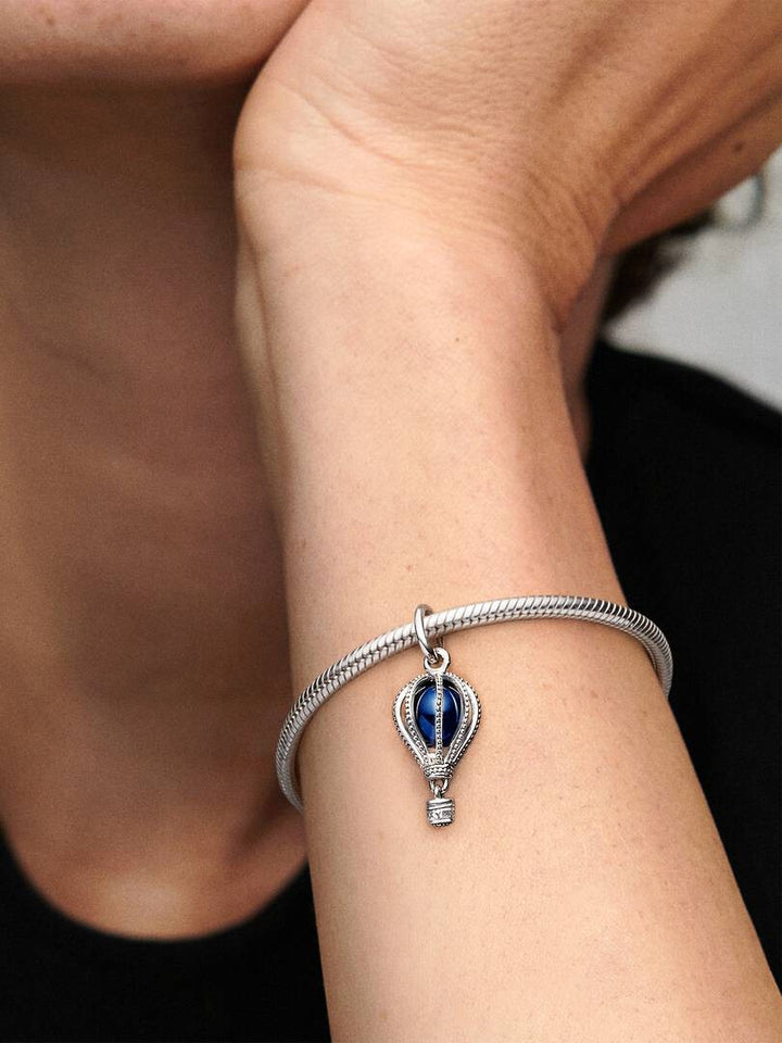 Pandora blauwe Luchtballon Reis Bedel 798064NMB