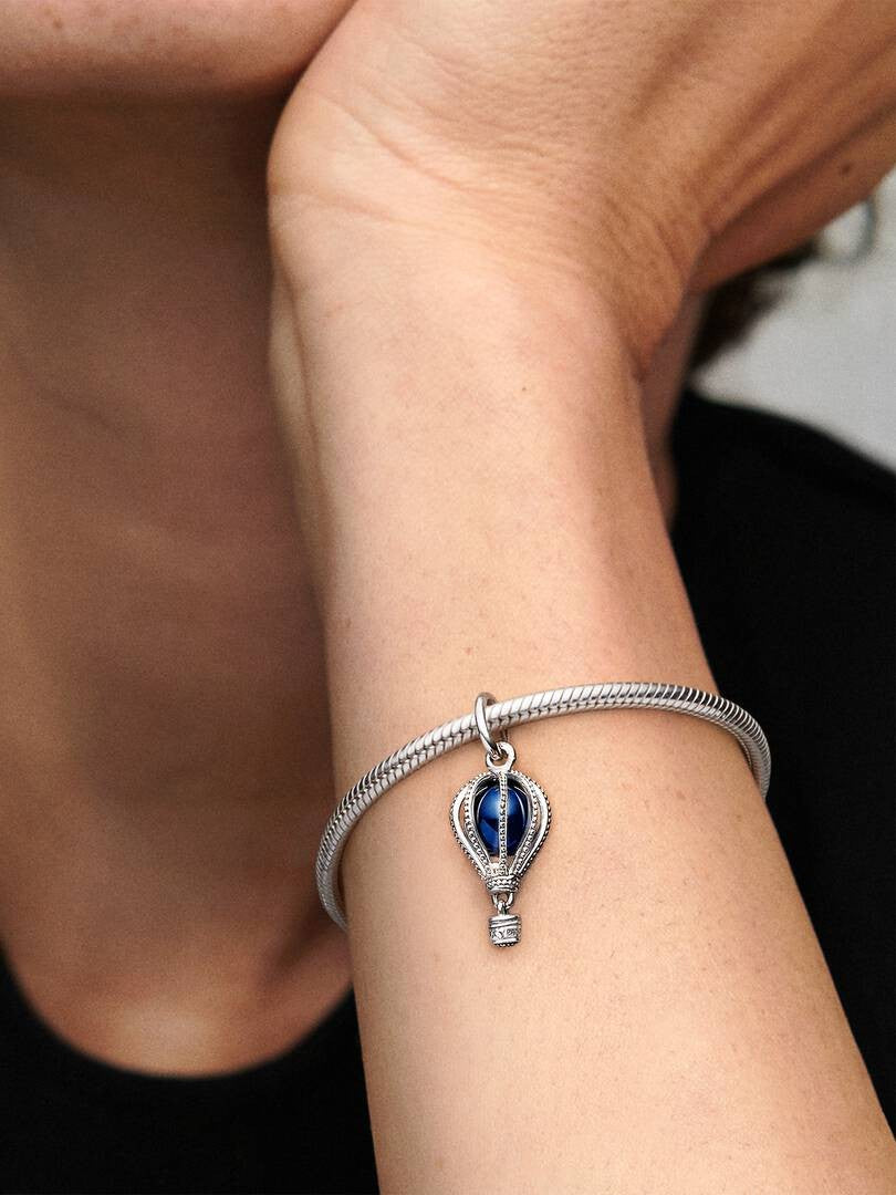 Pandora blauwe Luchtballon Reis Bedel 798064NMB