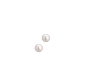 *Zilveren dames oorbellen met zoetwaterparel 5 mm